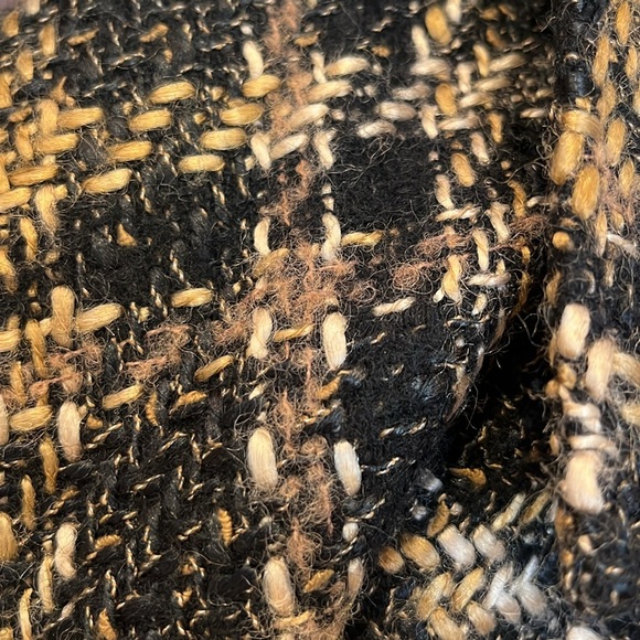 Grace, Dane Lewis coat. Tweed black and tan. Size 12. Lined. Slit  in the back. - Picture 6 of 7